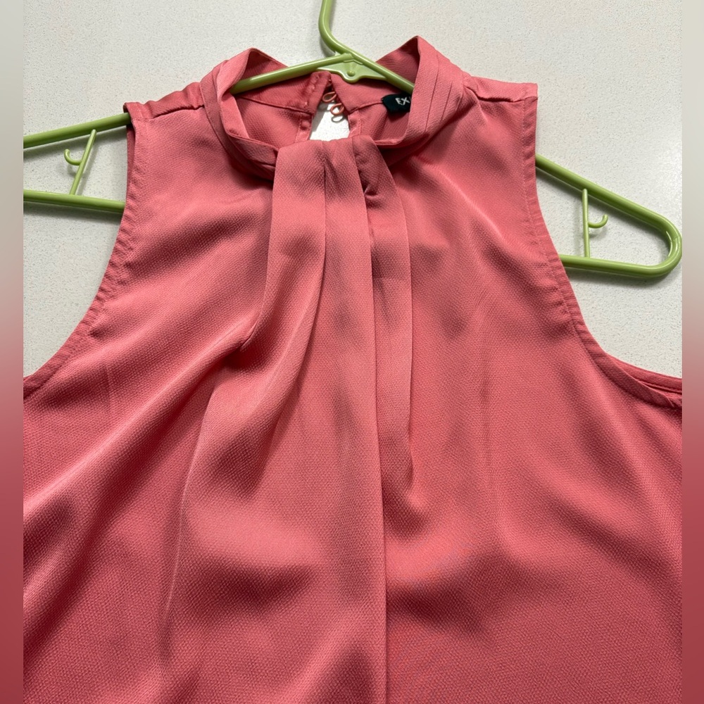 Express Coral Sleeveless Blouse